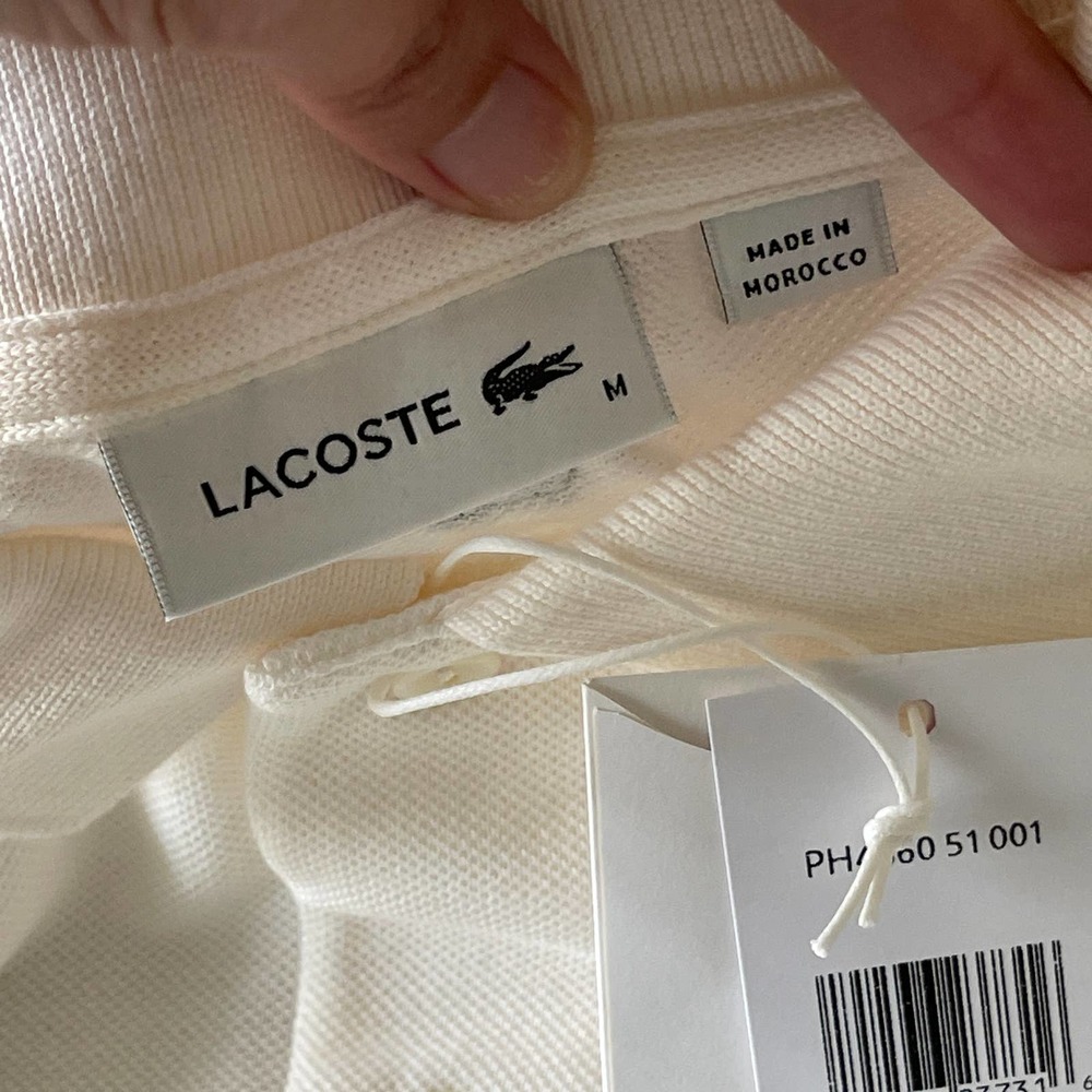 NEW Lacoste Save Our Species Limited Edition Iguana Medium White Polo Shirt - Picture 6 of 11